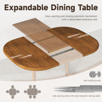 Chromcraft Extendable Dining Table For 4 To 6 Persons With 18 Inch Extension Leaf - Chestnut