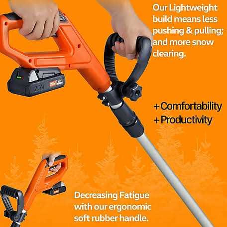 SuperHandy Cordless Snow Thrower Shovel - 20V 2Ah