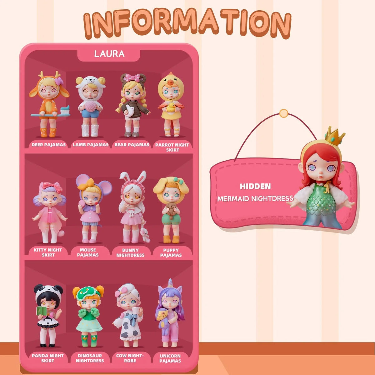 HAOHAINA Fashion Trendsetter Series Blind Box Action Figures, 12-Pack
