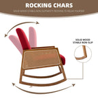 Upholstered Tall Back Gliding Rocking Armchair
