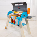 Melissa & Doug Wooden Grill, Smoker And Pizza Oven Play Set - 30608