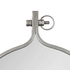 Modern Round Wall Mirror With Decorative Metal Frame