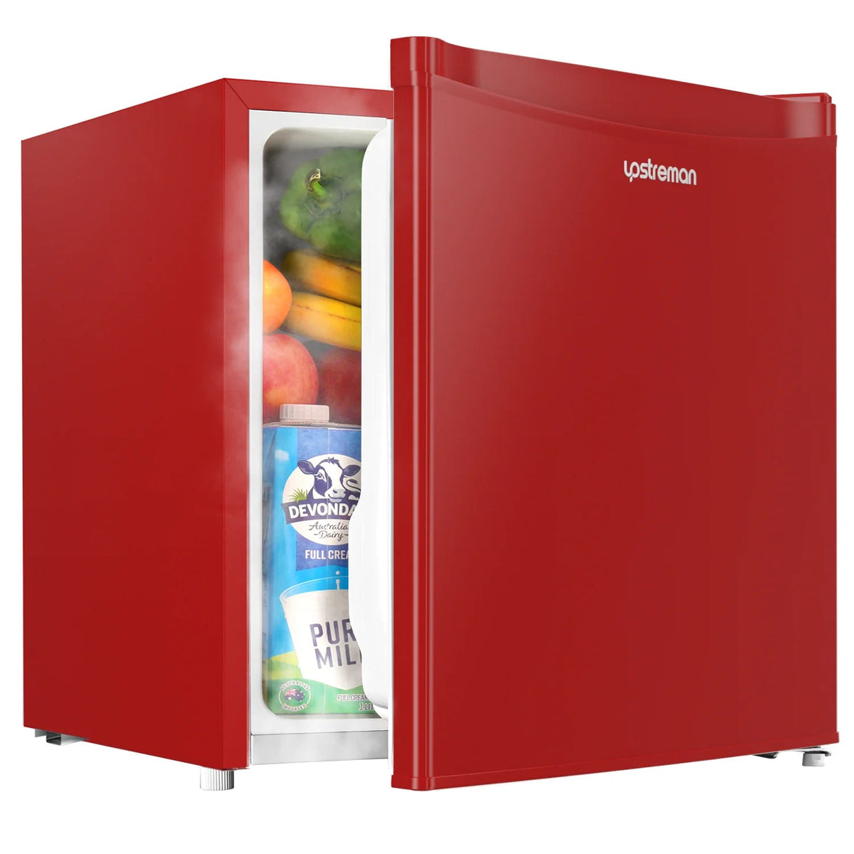 Upstreman 1.7 Cu Ft Single-Door Mini Fridge With Freezer, Black - FR17