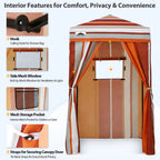 EAGLE PEAK Ultra Compact 4 ft x 4 ft Pop-Up Changing Room Canopy - Flex