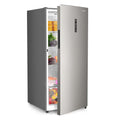 Upstreman Convertible Upright Freezer/Refrigerator, 14 Cu. Ft., Stainless Steel, Silver