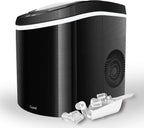 Caynel Portable Ice Maker, 26 lbs/24 Hrs, 2 Ice Sizes, 2-Liter/68 oz Water Reservoir