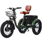 YEBEI Folding Electric Tricycle for Adults, 500W Motor, 48V15AH Lithium Battery, 20 x 4.0 in Fat Tires