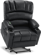 Heated Lift Recliner for Seniors with USB and Cup Holders