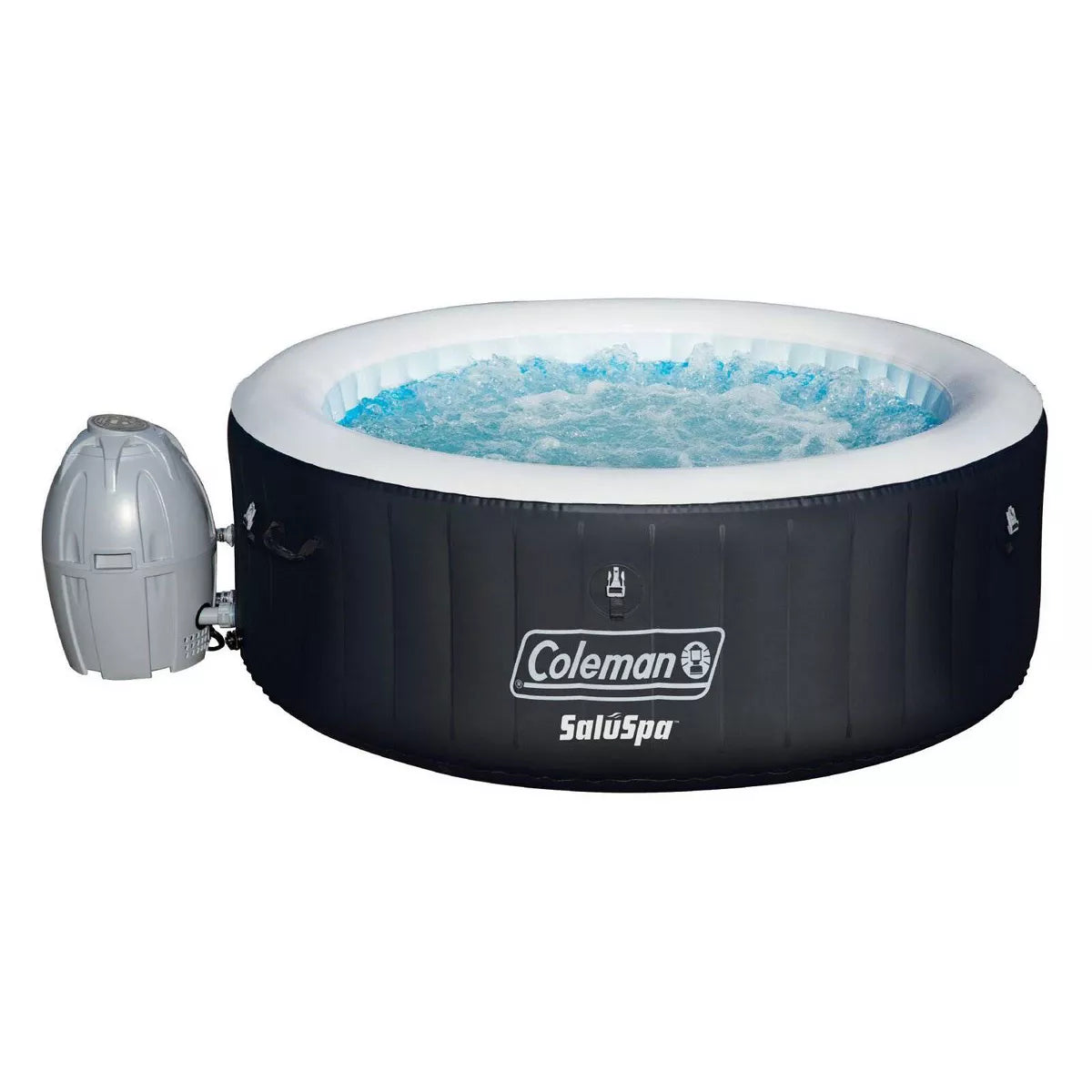 Coleman Inflatable Hot Tub 4-Person 192 Gallon 60 AirJets With 2 Seating Accessories - SaluSpa