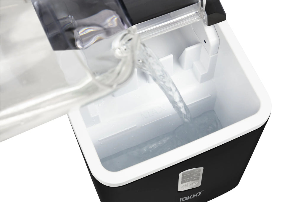 Igloo Self-Cleaning Countertop Ice Maker, 1.5 qt, 26 lbs/24 Hours, Aqua
