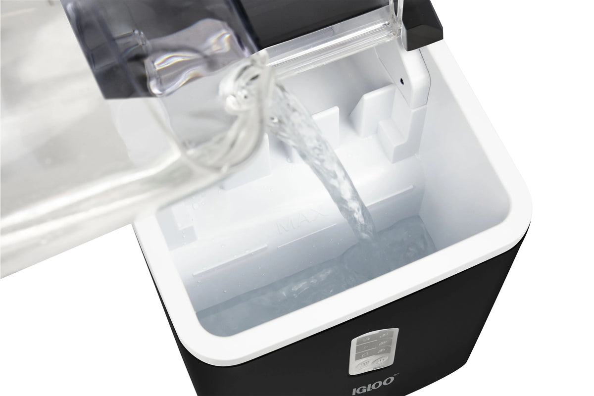 Igloo Self-Cleaning Countertop Ice Maker, 1.5 qt, 26 lbs/24 Hours, Aqua