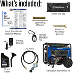Westinghouse Tri-Fuel Portable Generator, 13500 Peak Watt, Remote Electric Start