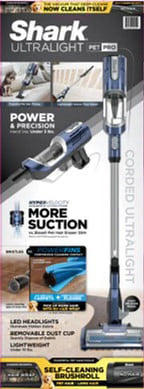 Shark UltraLight Pet Pro Corded Stick Vacuum With Self-Cleaning Brushroll - HZ600