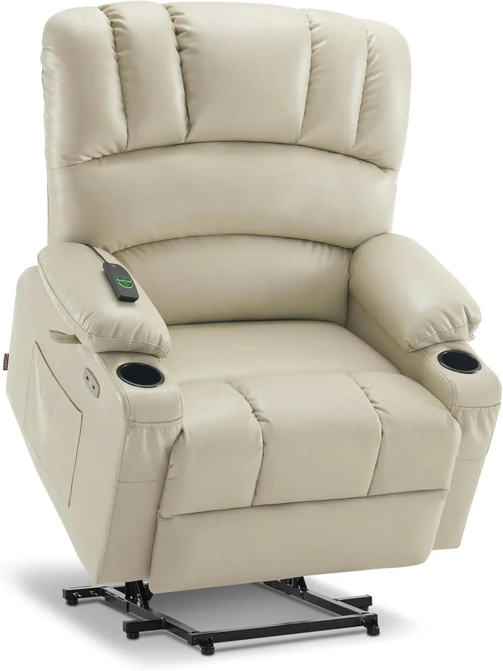 Heated Lift Recliner for Seniors with USB and Cup Holders