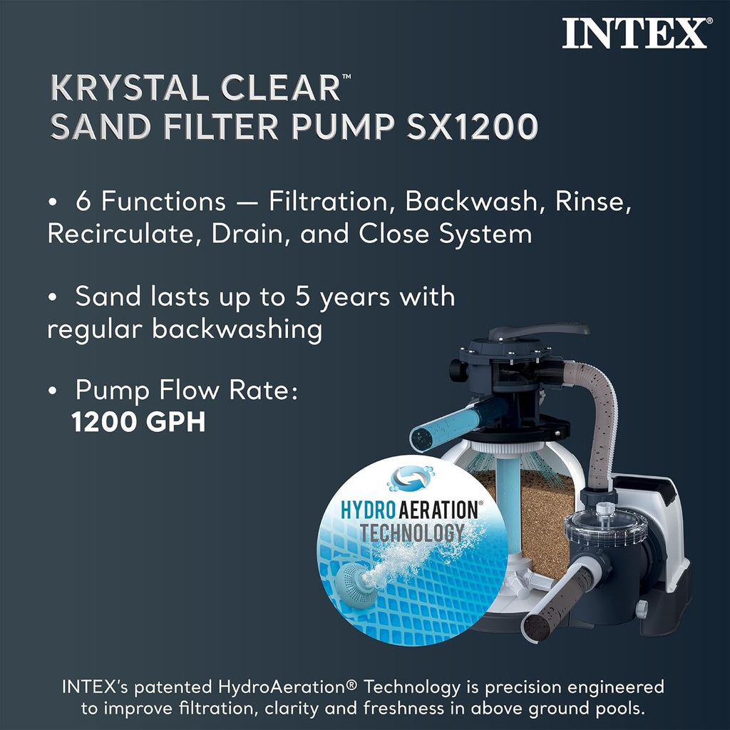 Intex Ultra XTR Rectangular Frame Above Ground Pool Set, 18' x 9' x 52"