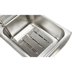 1600W Electric Deep Fryer, Stainless Steel, 6L, 110V - Commercial Single-Chamber