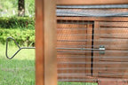 ECOLINEAR Outdoor Wooden Chicken Coop With Nest Box, 80.7in x 26in x 44.5in, Natural Wood