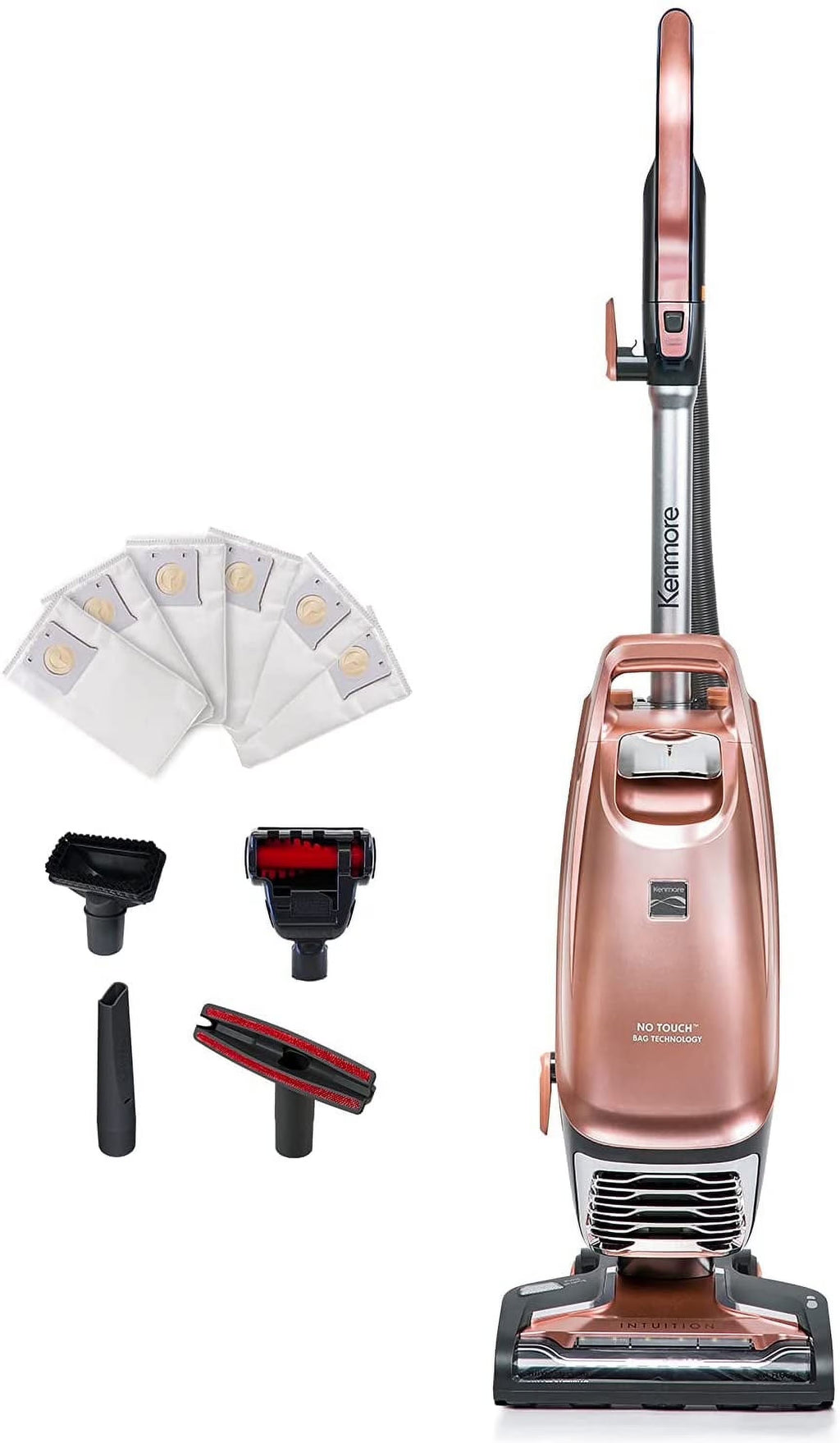 Kenmore Bagged Upright Vacuum Cleaner For Carpet And Hard Floor, Rose Gold - BU4050 Intuition