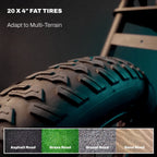 MACFOX 500W/48V/10.4Ah 20 inch Fat Tire Electric Bike