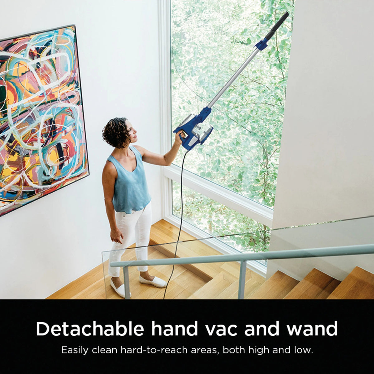 Shark Rocket Ultra-Light Corded Stick Vacuum Cleaner, Blue - HV200