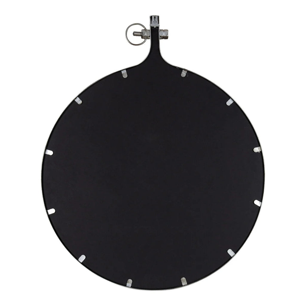 Modern Round Wall Mirror With Decorative Metal Frame