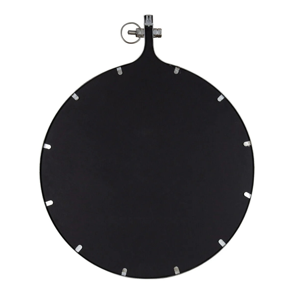 Modern Round Wall Mirror With Decorative Metal Frame