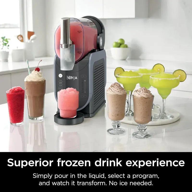 Ninja SLUSHi Compact Slushie Maker, 2.6 L, 5 Customizable Settings, Matte Black
