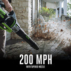 EGO Power+ 56-Volt 765 CFM Brushless Cordless Leaf Blower With 5.0Ah And 2.5Ah Batteries - LB7654