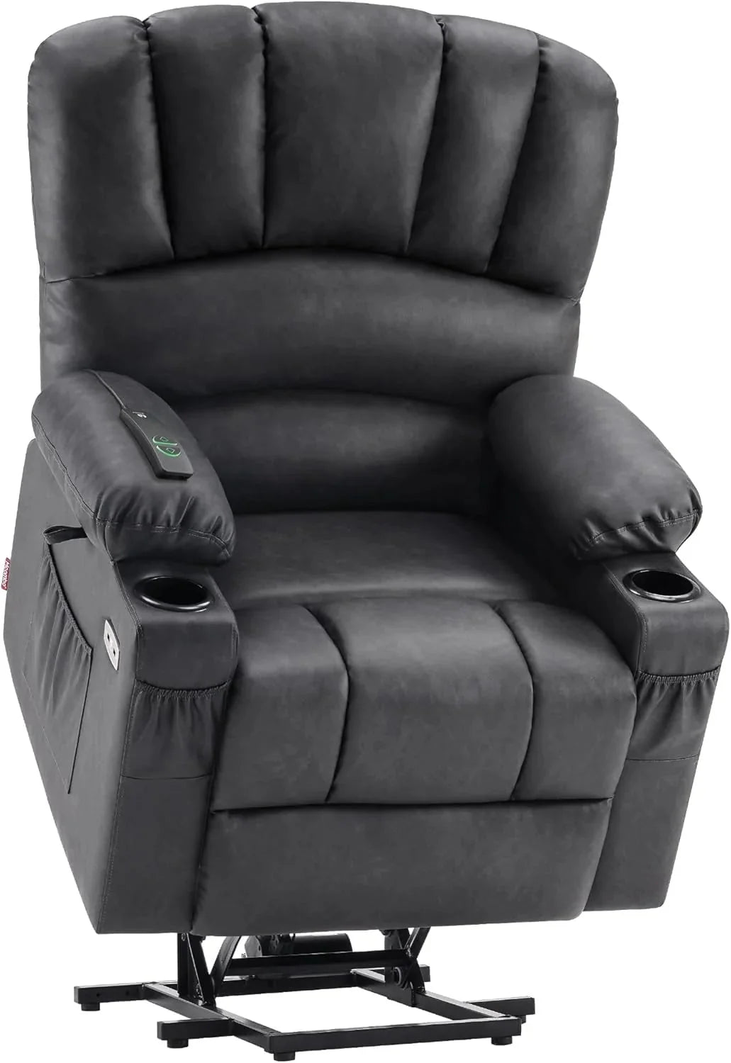 Heated Lift Recliner for Seniors with USB and Cup Holders