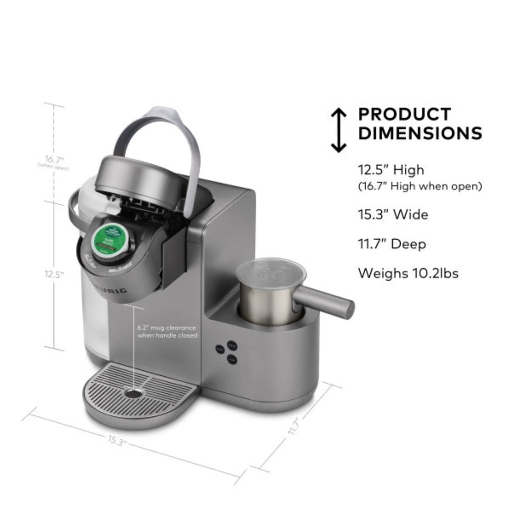 Keurig K-Cafe Single Serve K-Cup Coffee, Latte And Cappuccino Maker - Dark Charcoal