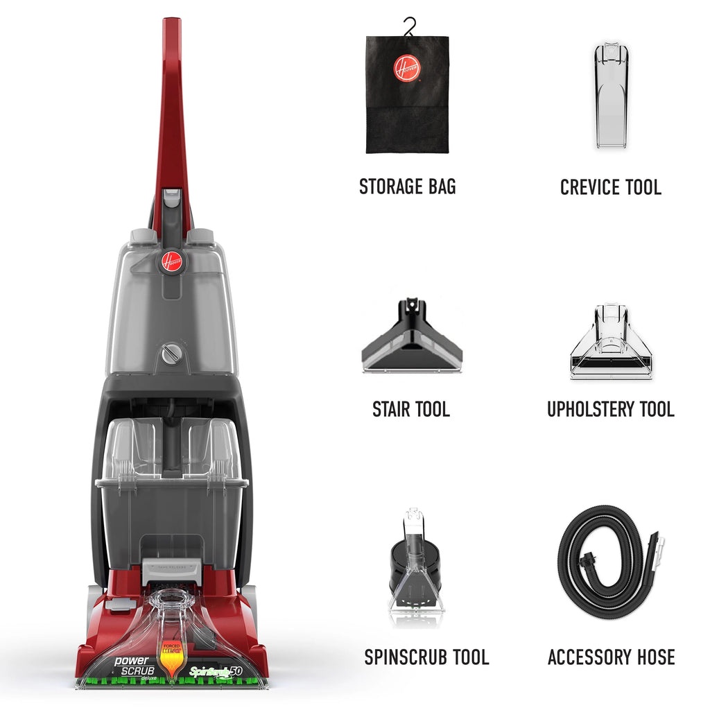 Hoover PowerScrub Deluxe Upright Carpet Cleaner Machine - FH50150V