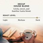 Peet's Coffee Decaf House Blend Dark Roast K-Cup Pods 88 Count