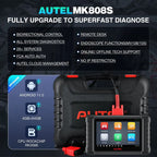Autel MaxiCOM MK808S Car Diagnostic Scan Tool, 7in Touchscreen