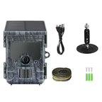 Clear Vision Solar WiFi Bluetooth Wildlife Trail Camera, 2K Full HD, 24MP - Solar