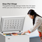 TCL Chest Freezer 5.0 Cu. Ft., White, Garage Ready - CF053W