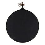 Modern Round Wall Mirror With Decorative Metal Frame