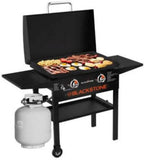 Blackstone Gas Griddle Station With Hood And Side Shelves, 28 inch, Black - 1883