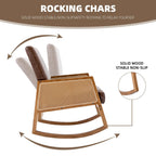 Upholstered Tall Back Gliding Rocking Armchair