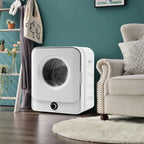 Portable Compact Front Load Clothes Dryer 1.95 Cu.ft, 830W, 5 Drying Modes, White