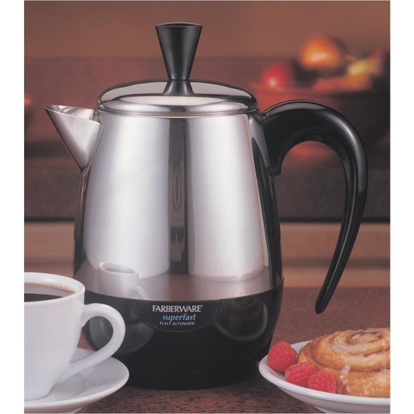Farberware Stainless Steel Electric Coffee Percolator, 4 Cup