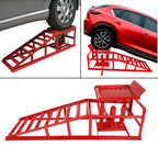 Confote Hydraulic Car Ramps 2PCS, 5-Ton, 10000lbs, Red