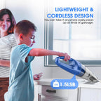 Cordless Rechargeable Handheld Vacuum, 6000Pa, 500ML, 20-25 Mins Runtime