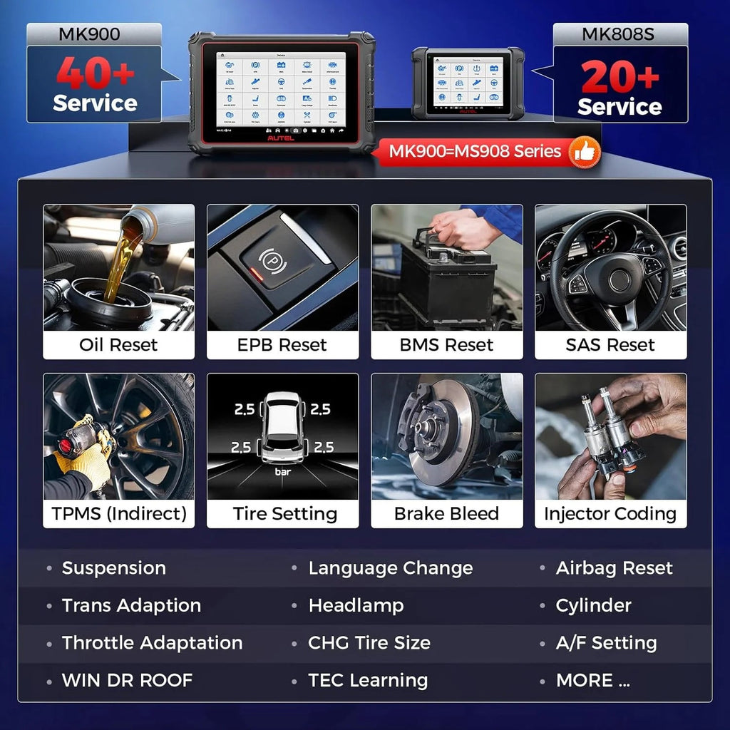 Autel MaxiCOM MK900 Automotive Diagnostic Scan Tool With 40+ Service Functions And Active Tests - MK900