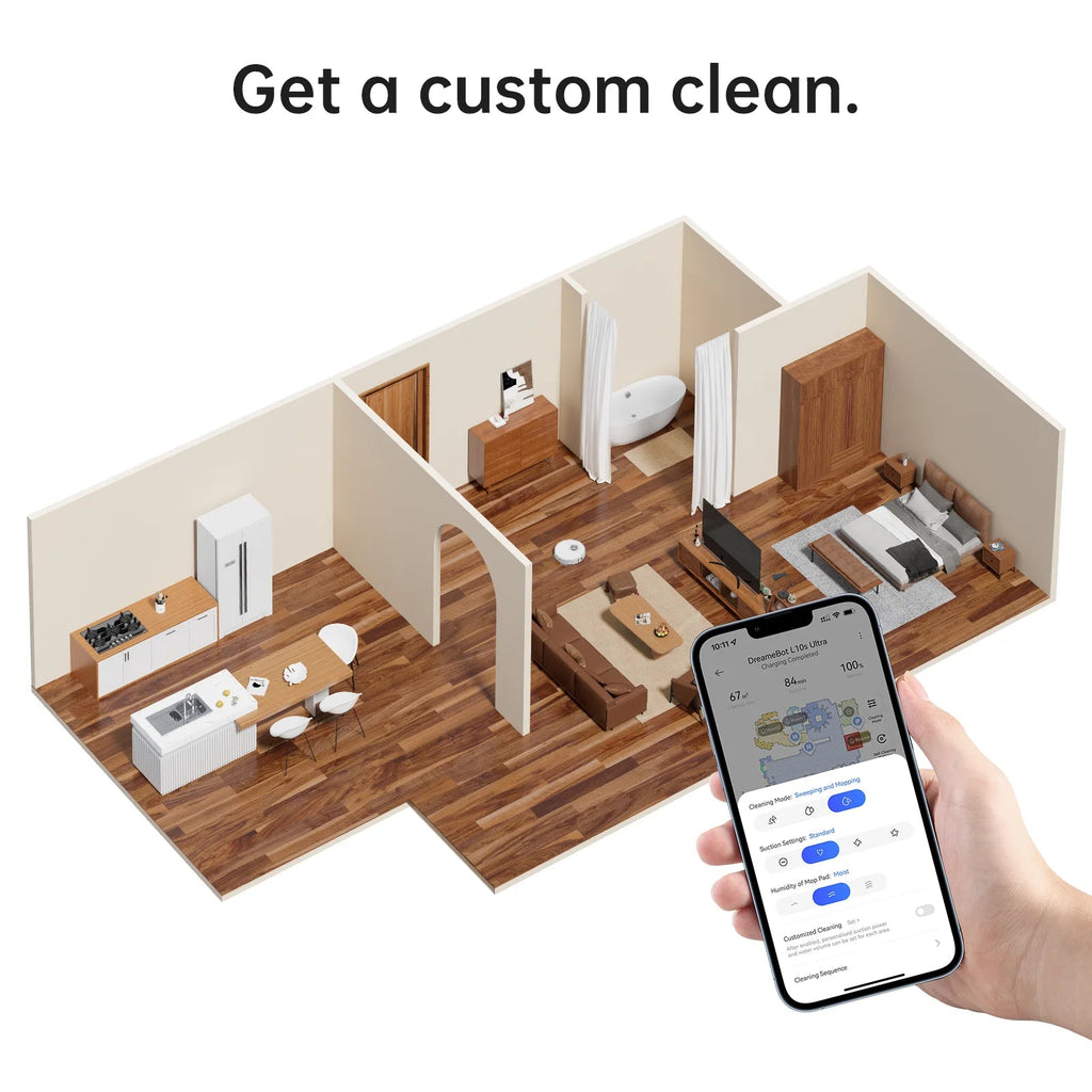 Dreame 3-in-1 Robot Vacuum And Mop With Smart Technology - E20 Plus