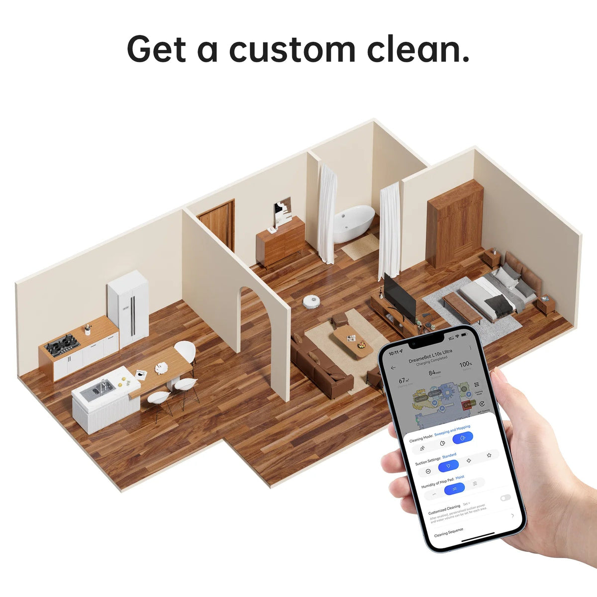 Dreame 3-in-1 Robot Vacuum And Mop With Smart Technology - E20 Plus