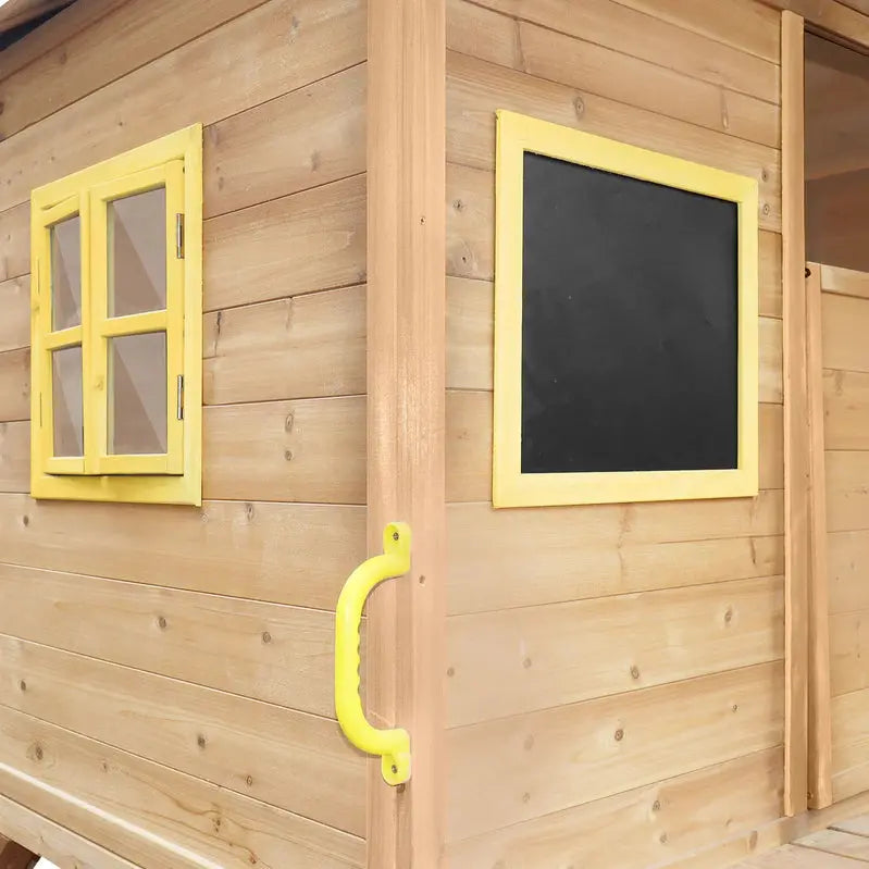 Lifespan Kids Warrigal Cubby House With Yellow Slide - 369cm x 237cm x 279.8cm
