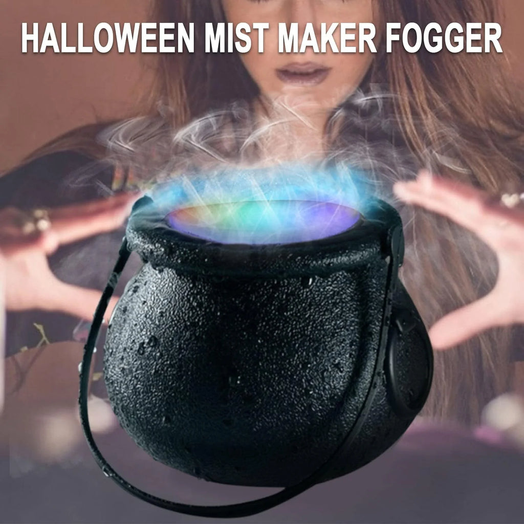 Generic Halloween Fog Machine With Color-Changing LED Light - Black, 1 Count