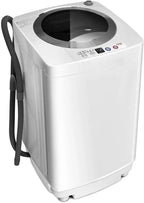 Giantex Portable Fully Automatic Top Load Washing Machine With Spin Dryer, 8 lbs