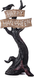 National Tree Company Happy Halloween Tree Table Decoration, Black, 32 Inches - HH75-193197ZBK1