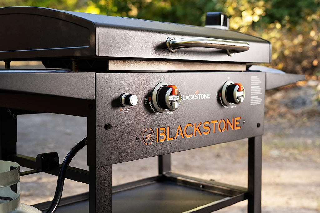 Blackstone Gas Griddle Station With Hood And Side Shelves, 28 inch, Black - 1883